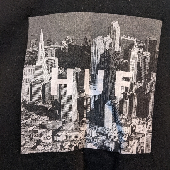 EUC HUF NYC Box Logo Crewneck Sweater Sweatshirt - Picture 3 of 7